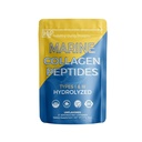 Gesunde lebende Proteine | Marine Collagen Peptide Typ 1 & 111 | 24g Fischprotein, Natürlich Sourced Wild Fish, Non-GMO | Keto & Paleo, Glutenfrei, Kosher | Unflavored Powder (8 oz)