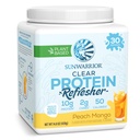 Sunwarrior Clear Protein Pulver Pflanzenbasierte Wassermischung, Vegan und Refreshing Protein und Hydration Supplement 10g Pro Servieren Peach Mango Flavored 420g Tub 30 Servier