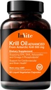 Invite Health Krill Oil Advanced - Unterstützt Herz-Kreislauf- und Gehirngesundheit - Lieferungen EPA, DHA, Astaxanthin und Omega-3 Phospholipide - 60 Kapseln (2-Pack)