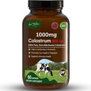 Bovine Colostrum Kapseln 1000mg Kapseln mit Lactoferrin Ergänzung, Bovine Colostrum unterstützt Immunsystem, Gut Health & Respiratory System - 60 Bovine Colostrum Kapseln von Aamatec Life