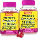 Ja. Ja 25 Billion Probiotics für Frauen Cranberry und D-Mannose Gummis (2 Pack) - Vaginal und Gut Gesundheit, Verdauungsunterstützung und feminine Gesundheit - Frauen Probiotic mit 12 Strains - 60 Gummis