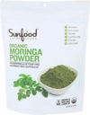 Sunfood Moringa Powder, Bio. Verwendung für Haarausfall, Gewichtsverlust. Reine Single Ingredient Produkt. 8 Unze Tasche