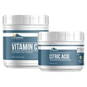 Erdnährstoffe Vitamin C und Zitronensäure Bundle, verschiedene Größen, Lebensmittelsicher, Konservierungsstoffe & Ergänzungen