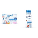 Juven Therapeutic Nutrition Drink Mix Powder for Wound Healing Support, Includes Collagen Protein, Fruit Punch, 30 Count & Ensure Pre-Surgery, Clear Carbohydrate Drink, Erdbeere, 10 fl oz, 4 Count