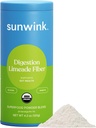 Sunwink Digestion Limeade Fiber Superfood Powder | Daily Fiber Powder for Digestion | Prebiotic Fiber Powder with Chicory Root, Burdock, Tangerine Peel | Unterstützt Gut Health | 4,2 oz, 20 Portionen