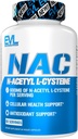 Evlution Nutrition NAC N-Acetyl L-Cystein - 600mg N-Acetyl L-Cystein Pro Servieren - Antioxidans Support - Nahrungsergänzungsmittel - Vegan & Glutenfrei - 60 Veggie Kapseln - 60 Servietten