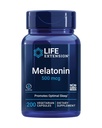 Lebensverlängerung Melatonin, 500 mcg – Gently fördert Schlaf, Low Dose, Wertgröße – Non-GMO, Glutenfrei, Vegetarisch – 200 Kapseln