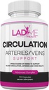 LadyMe Zirkulation und Vein-Unterstützung hilft Discomfort in Beinen und unterstützt gesunde Herz-Kreislauf-Funktionen mit Metzger Broom, Diosmin, Hawthorn bis zu 3-Monats-Versorgung für Frauen 90 Kapseln