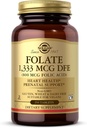 Solgar Folate 1.333 mcg DFE (Folsäure 800 mcg) - 250 Tabletten - Pränataler Support - Non-GMO, Vegan, Glutenfrei, Dairy Free, Kosher - 250 Servierungen