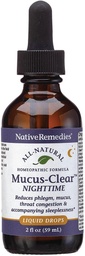 Native Heilmittel Mucus-Clear Nighttime - Bedauerlicherweise glaubt Mucus Congestion und unterstützt friedlichen Schlaf