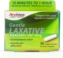 Bisacodyl Laxative Suppository | USP 10mg für schnelle, sanfte Verstopfung Relief | Comfort-Shaped, Paket von 16 Suppositorien