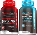 Korean Red Panax Ginseng 1500mg - High Potency Ginseng für Energie, Leistung und Immununterstützung für Männer und Frauen - Nachtzeit-Gewichtsergänzung mit Melatonin zur Unterstützung von Schlaf & Stoffwechsel