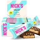 Nick's Protein Bars Crispy Cookie Chocolate, High Protein, Low Calories, Low Carb, Keto Friendly Snacks No Added Sugar (Multipack 12 bar x 50g), Crispy Cookie Geschmack