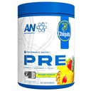AN Performance Pre-Workout Powder Supplement für Männer & Frauen | Energy Drink Mix mit 300mg Koffein + Beta Alanine + Citrulline | Third-Party Getestet | Erdbeer Ananas | 30 Servietten