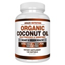 Arazo Nutrition Organic Coconut Oil 2000 MG - 100% extra Virgin Unrefined Cold Pressed for Weight Support, Haut, Haar, Nägel - 120 Softgel Kapseln
