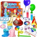 UNGLINGA 33 Experimente Science Kit für Kinder, Wissenschaft Projekt STEM Spielzeug Geschenke für Jungen Mädchen Lernpädagogische Chemie Set, Volcano Erupting, Scientis Kit