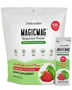 NaturalSlim MagicMag Magnesium Packets 30 Stick Pack Magnesium Citrate Pulver – Stress, Verstopfung, Muskel, Herzgesundheit und Schlafunterstützung | Natürliche Erdbeere & Lime Flavored Magnesium Supplement