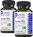 Premier Research Labs Premier HCL - Aids Nährstoffaufnahme & Verdauungsfunktion - Kombiniert mit HCL-Aktivator-Ergänzung - Betaine HCL für Verdauung - 90 Pflanzen-Source-Kapseln