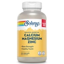 SOLARAY Calcium Magnesium Zink Ergänzung - mit Calcium 1000mg, Magnesium 500mg - Knochengesundheit, Muskelfunktion, Herzgesundheit und Immununterstützung - Vegan, 60 Tage Garantie, 68 Servietten, 275 VegCaps