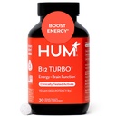 HUM B12 Turbo, Vitamin B12 Supplement, Tägliche Energieunterstützung, Kalzium für Knochengesundheit, B-12 Vitamin Energy Supplements, Glutenfrei, Vegan, Non GMO, 30 Vegan High Potency Tablets