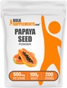 BulkSupplements.com Papaya Seed Powder - Carica Papaya Seed, Nahrungsergänzungsmittel, für Verdauungs- & Gut-Unterstützung - Glutenfrei, 500mg pro Servierung, 100g (3,5 oz) (Pack von 1)