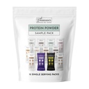Protein-Pulver Hergestellt mit 100% Gras Fed, Non Denatured Whey | Vier verschiedene Protein-Quellen von Organic Whole Food Ingredients | 12 Servierungen | 22g Protein (12 Servierungen, Sample Variety Pack)