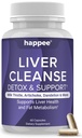 Happee Liver Cleanse Detox & Repair Supplement mit Milchdistle Extract - Flush Toxins & Renew Health - Vegan, Made in USA, 60 Kapseln