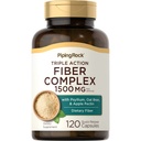 Piping Rock Fiber Complex Supplement | 1500mg | 120 Kapseln | Dreifache Action Pillen | mit Psyllium, Oat Bran und Apple Pectin | Non-GMO, Glutenfrei