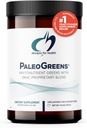 Designs für Gesundheit PaleoGreens - Über 90% Bio Super Green Shake Pulver mit Gemüse, Beeren, Enzyme + Antioxidantien - Non-GMO Drink Mix, Unflavored + Unsweetened (30 Portionen / 270g)