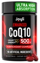 High Absorption CoQ10 500MG - Co Q 10 Supplement 120 Softgels für Herz-Gesundheit-Energie-Produktion - Verbesserte CoQ10 Nahrungsergänzungsmittel mit Coenzym Q10 - Alternative zu coq10 400mg Softgelen