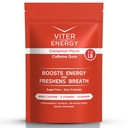 Viter Energy Koffeiniertes Gum 60mg Koffein, B Vitamine, Guarana, Sugar Free. (Cinnamon, 8oz, Bulk Bag)
