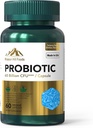 Probiotic 60 Billion CFU | Unterstützt Verdauungs- und Immungesundheit (1 Flasche-60 Kapseln-2mo Versorgung) | Enthält 7 natürliche Probiotische Straine | Non-GMO Gluten & Soy Free