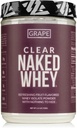 NAKED Ernährung Klare Naked Whey Isolate Protein Pulver, Grape Flavor, Isoprotein Pulver, keine Gmos oder künstliche Süßungsmittel, Glutenfrei, Sojafrei - 28 Servierungen