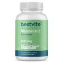 BESTVITE Vitamin B-2 (Riboflavin) 400mg (120 vegetarische Kapseln) - No Stearates - Vegan - Non GMO - Glutenfrei