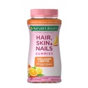 Nature's Bounty Optimal Solutions Haar, Haut & Nägel mit Biotin und Kollagen, Citrus-Geschmack Gummies Vitamin Supplement, 2500 mcg, 80 Ct, 40 Gesamtportionen
