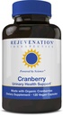 Verjüngungstherapie Organische Cranberry 160:1 Extrakt (45 mg PAC = 40.000 mg Frische Cranberry) - Die meisten Potent Cranberry Extrakt (120 Vegan Kapseln, Zuckerfrei, Sojafrei)