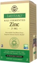 Solgar Earth Source Food Fermented Koji Zink 25mg, 60 Gemüsekapseln - Höher-Absorption, Bioverfügbare Zink für Immun- und Hautgesundheit - Non-GMO, Vegan, Gluten No, Dairy No, Kosher - 60 Servierungen