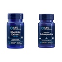 Lebensverlängerung Rhodiola und Ashwagandha Extract Bundle, Rhodiola rosea und ashwagandha Ergänzungen, 60 Kapseln Jede