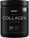 ELMNT Super Collagen Pulver für Frauen Gewichtsverlust + Schönheit w. Probiotics, Hyaluronsäure, ACV, KSM-66, Biotin - Premium Multi Collagen Peptides Protein Supplement Colageno für Frauen (Unflavored)