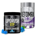 NDS Nutrition XTP Thermogenic Blue Berry Snow Cone (45 Servierungen) und Keto-Max Advanced 3-in-1 Pillen Carb Blocker Appetite Suppressant (90 Kapseln)