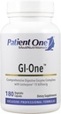 Patient One GI-One | Supplement zur Unterstützung von Nahrungsmetabolismus und Nährstoffaufnahme* | mit Verdauungsenzymkomplex und mehr | 180 Kapseln