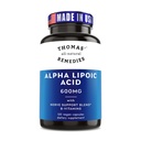 Thomas' all-natürliche Heilmittel Alpha Lipsäure 600mg, 120 Kapseln mit B-Vitaminen, Vegan, keine Füllstoffe