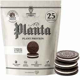 Ambrosia Planta - Premium Pflanzenbasiertes Protein | Vegan & Keto Friendly | Gourmet Flavors mit No Bloating or Stomach Upset | Gluten & Soy Free | Kein hinzugefügter Zucker | 25 Portionen | Cookies Cream