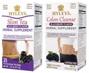 Hyleys Weight Supplements Tea Bundle - Slim Tea & Colon Cleanse - 50 Teebeutel insgesamt (2 Pack)