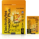 PowderVitamin Elektrolyte Powder Plus, Keto, Tangerine Ananas, Sugar Free, Pink Himalayan Salz, 1000mg Kalium, 120mg Calcium, 120mg Magnesium, Non-GMO, Zero Calories, (16 Hydration Packets)