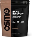 Osmo Rapid Recovery - Whey & Micellar Casein Protein Pulver Mischung mit Kohlenhydraten & Koffein, Alle natürlichen Zutaten, Ermöglicht Muskelreparatur & Boosts Glycogen Restoration - Schokolade, 22 Portionen