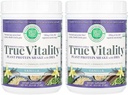 Green Foods True Vitality Plant Protein Shake, Vanilla, 25.2 Unze (Pack von 2)