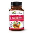 Kräuter-Güte Papaya Blatt Blut Unterstützung Kapseln - Platelet & Knochen Marrow Gesundheit, Immunität Unterstützung & Blutreiniger - 60/450mg Veggie Kapseln (1 Flasche)