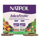 Natrol JuiceFestiv, Vitamine und Nahrungsergänzungsmittel für Ernährung und Wohlbefinden, Antioxidantien für die zelluläre Gesundheit, 60 Kapseln (2-Count), bis zu einer 30-tägigen Versorgung