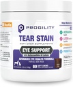 Nootie Progility Tear Stain Ergänzung für Hunde, Fortgeschrittene Augengesundheit Formel, Hilft Minimieren Tear Stains, 80 Chews, verkauft in über 5.000 Vet Kliniken und Pet Stores weltweit